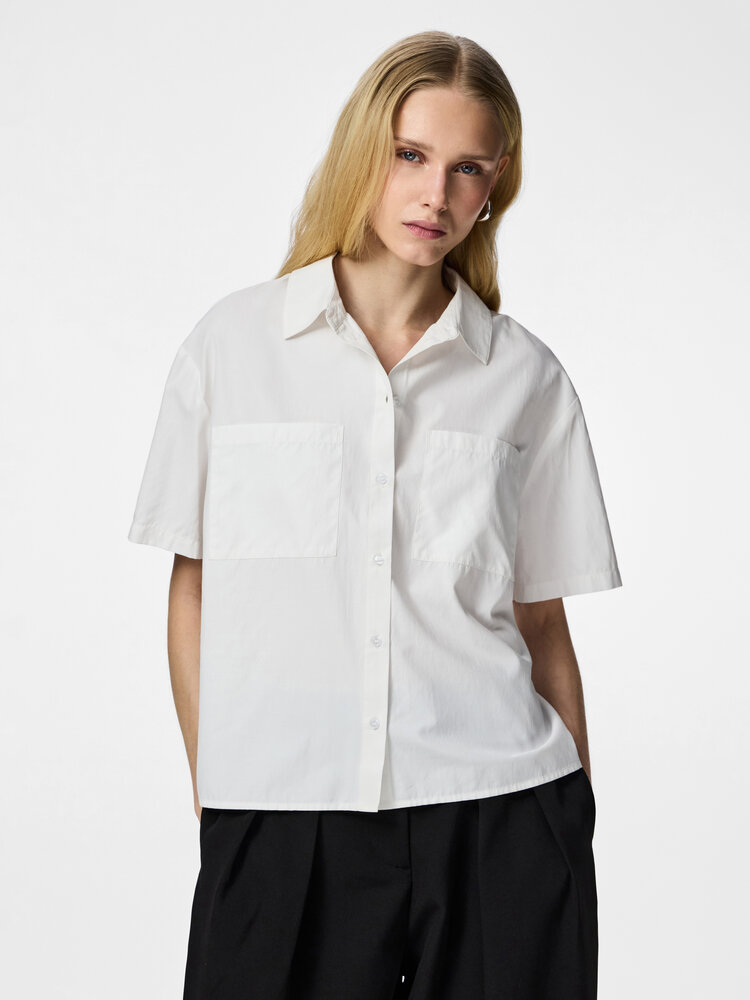Pieces Pieces | Blouse Melia bright white