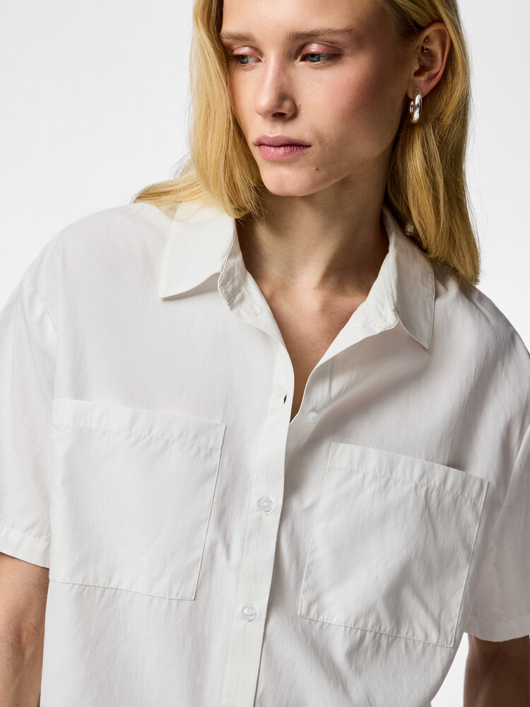 Pieces Pieces | Blouse Melia bright white