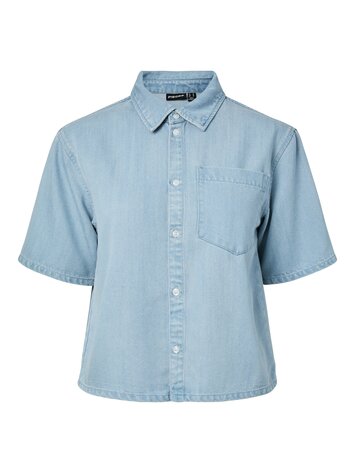Pieces Pieces | Top Smidi light blue denim