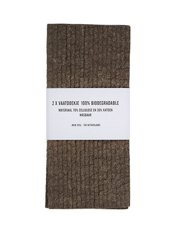 Mijn Stijl & Puur Zeep Mijnstijl | Vaatdoekjes biodegradable per 2 bruin