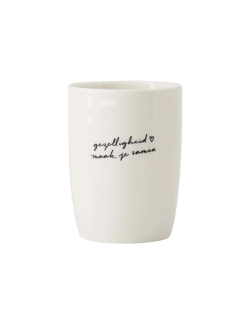 Zusss Zusss | Koffiemok gezelligheid wit / zwart