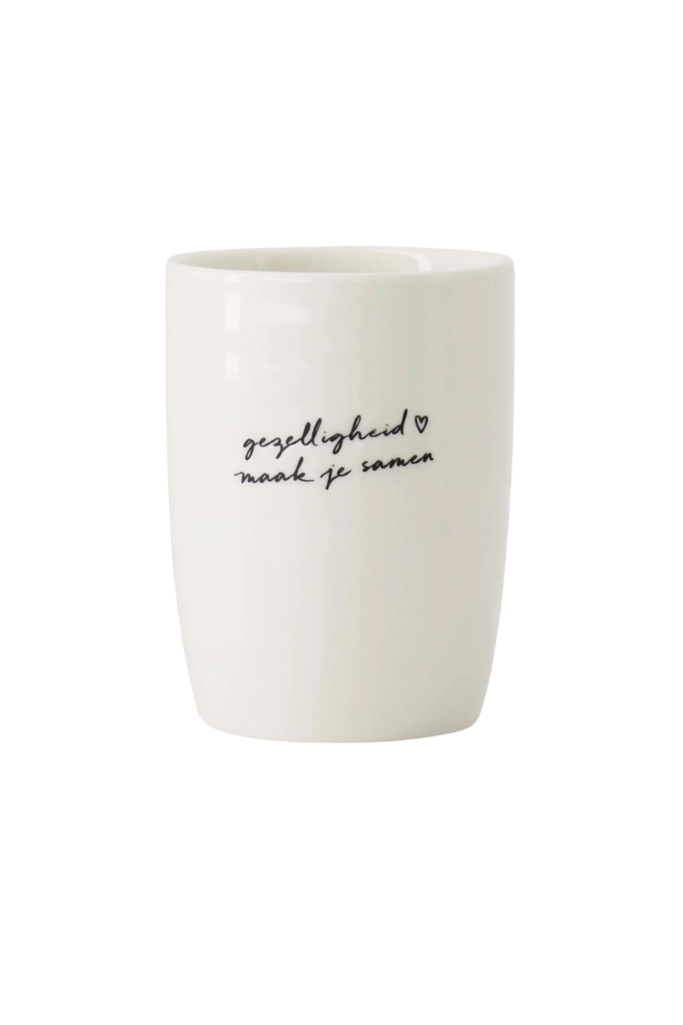 Zusss Zusss | Koffiemok gezelligheid wit / zwart