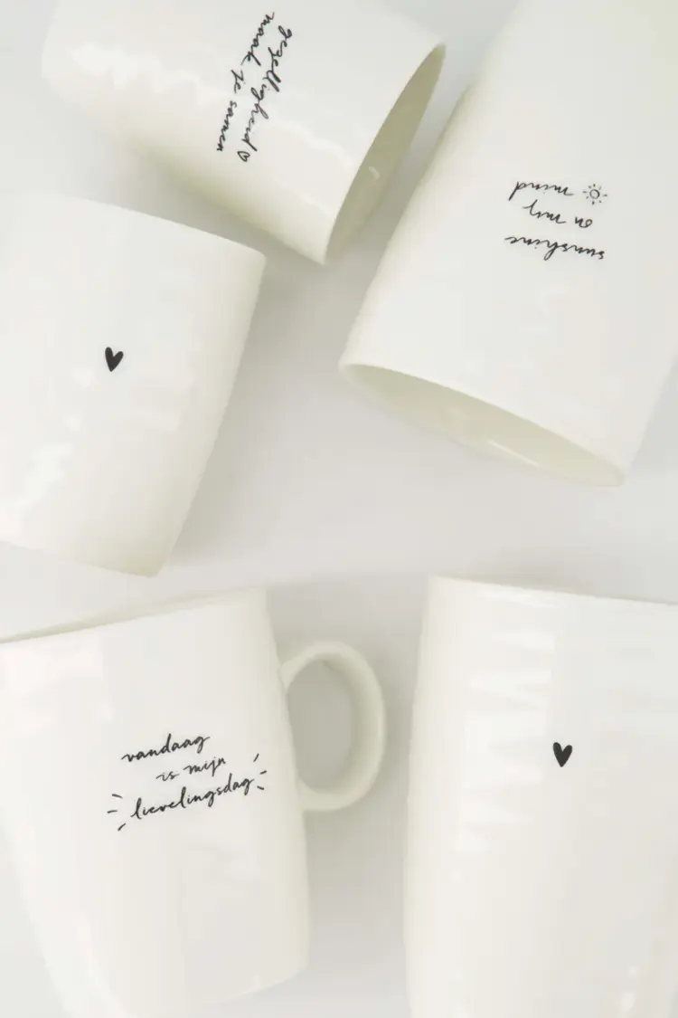 Zusss Zusss | Koffiemok gezelligheid wit / zwart