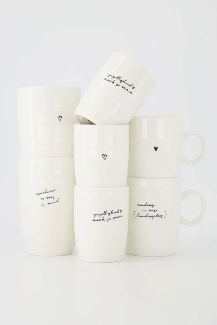 Zusss Zusss | Koffiemok gezelligheid wit / zwart