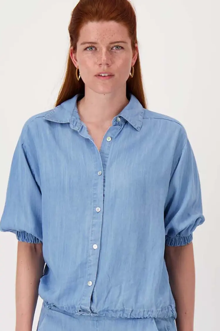 Zusss Zusss | Denim blouse