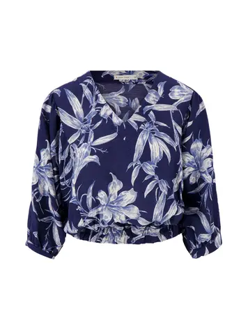 Zusss Zusss | Vleermuis blouse met print