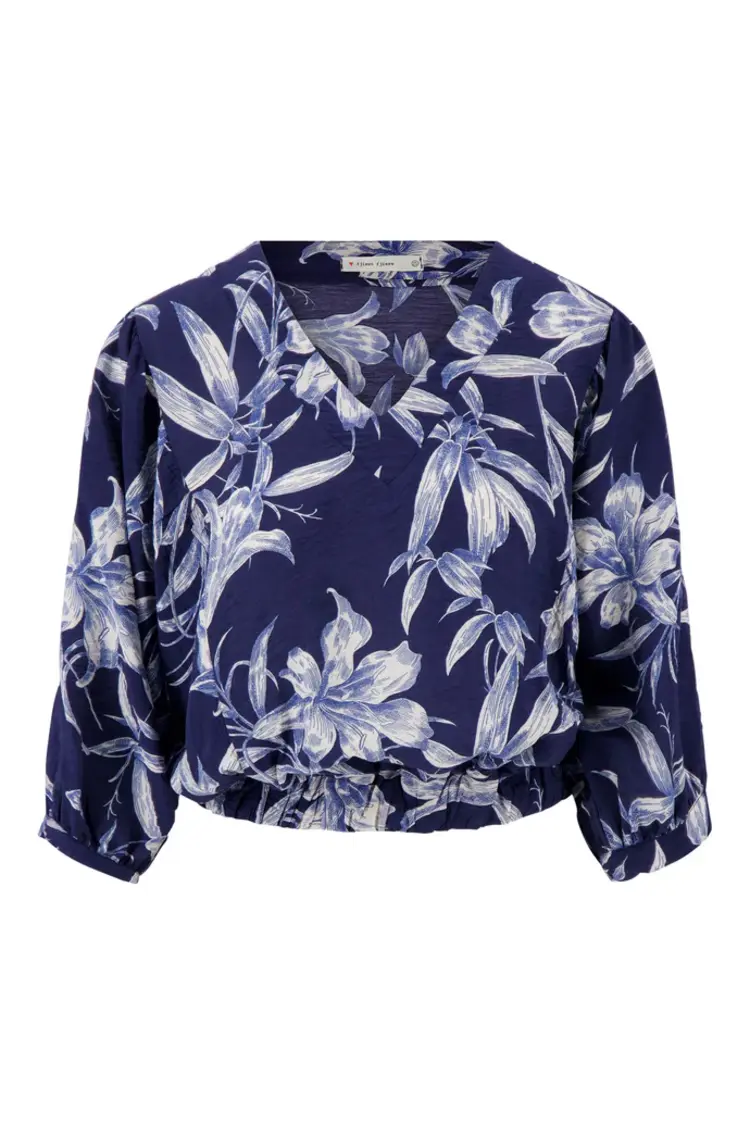 Zusss Zusss | Vleermuis blouse met print