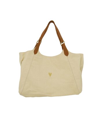 Zusss Zusss | Love tote bag met leren details kit