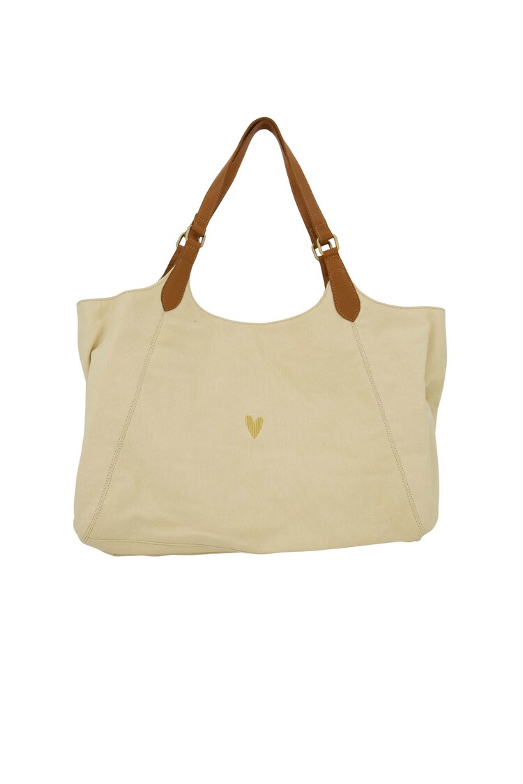 Zusss Zusss | Love tote bag met leren details kit