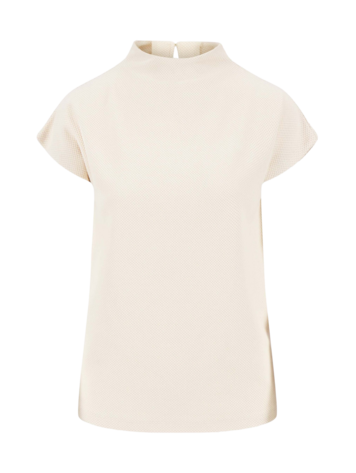 Zusss Zusss | Top met aangeknipte mouw in structuur materiaal