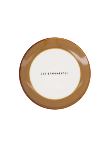 Zusss Zusss | Gebaksbordje genietmomentje wit / bruin