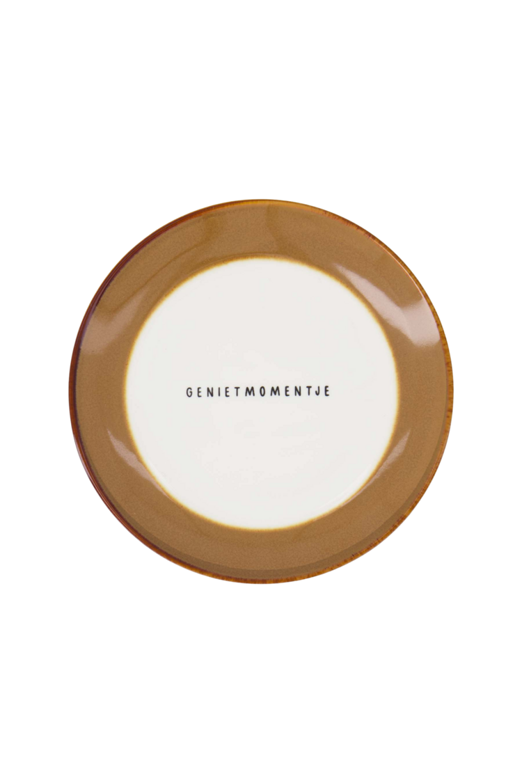 Zusss Zusss | Gebaksbordje genietmomentje wit / bruin