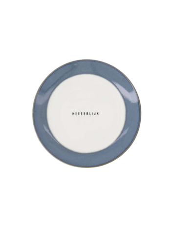 Zusss Zusss | Gebaksbordje heeeerlijk wit / blauw