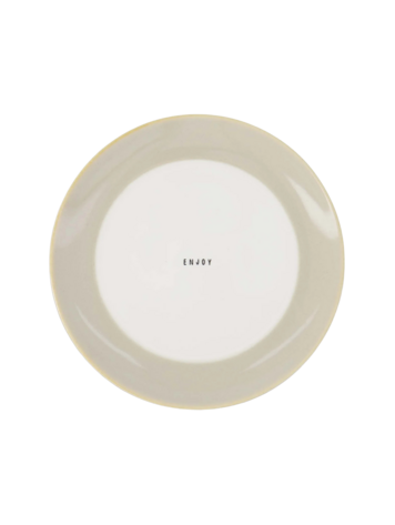 Zusss Zusss | Ontbijtbordje enjoy wit / zand