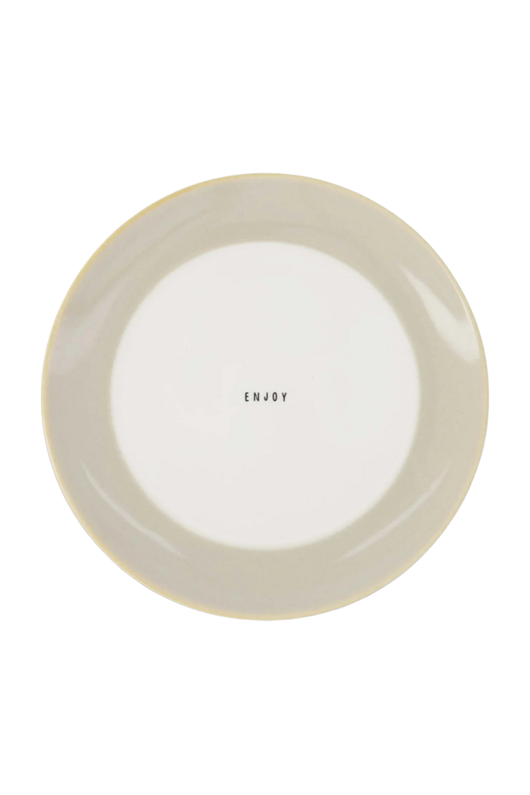 Zusss Zusss | Ontbijtbordje enjoy wit / zand