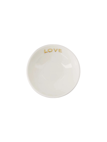 Zusss Zusss | Dipschaaltje love wit / goud