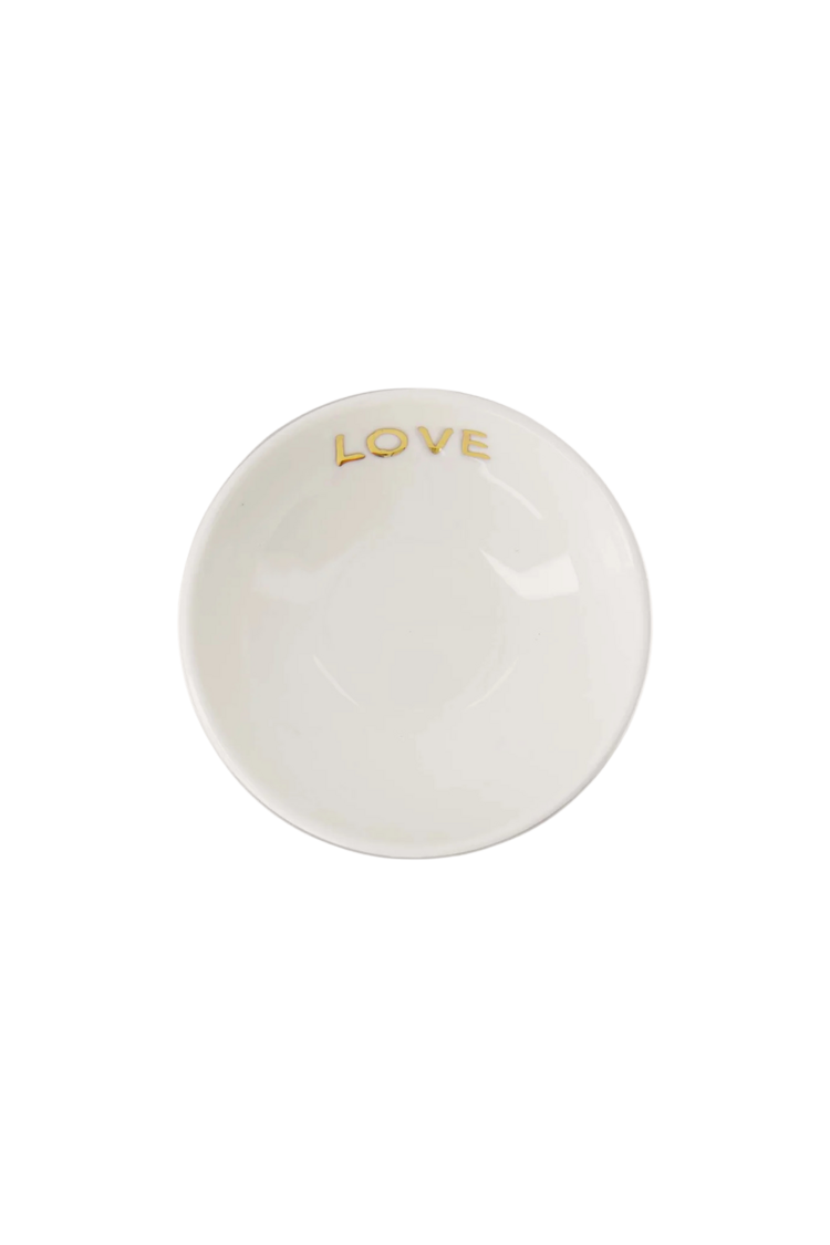 Zusss Zusss | Dipschaaltje love wit / goud