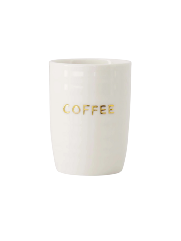 Zusss Zusss | Koffiemok coffee wit / goud