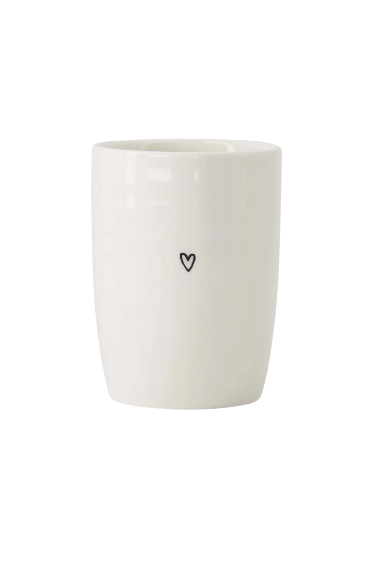 Zusss Zusss | Koffiemok hartje wit / zwart