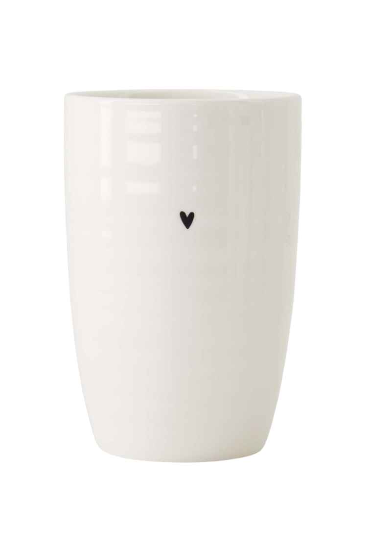 Zusss Zusss | Mok l hartje wit / zwart