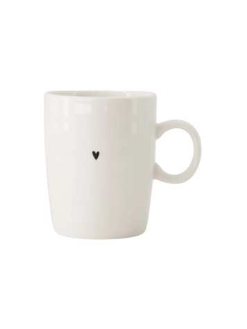 Zusss Zusss | Theemok hartje wit / zwart