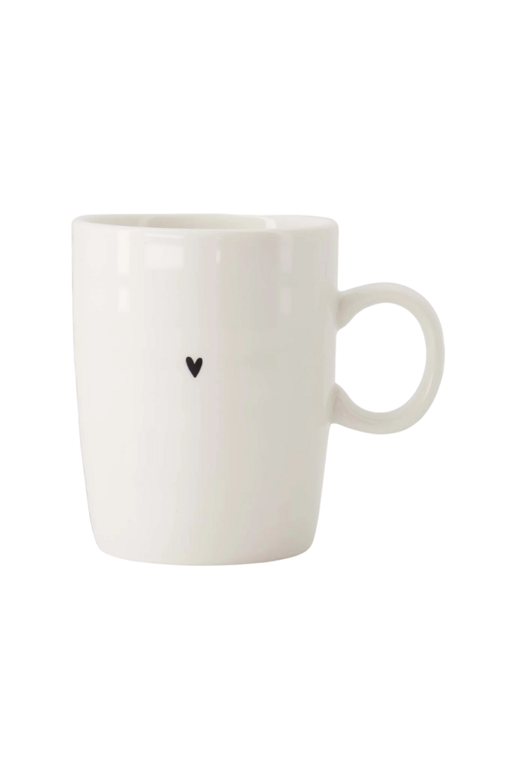 Zusss Zusss | Theemok hartje wit / zwart