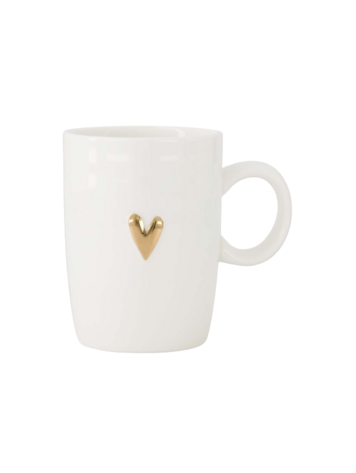 Zusss Zusss | Theemok hartje wit / goud