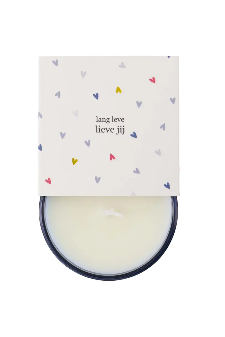 Zusss Zusss | Geurkaars in wikkel hoera blauw