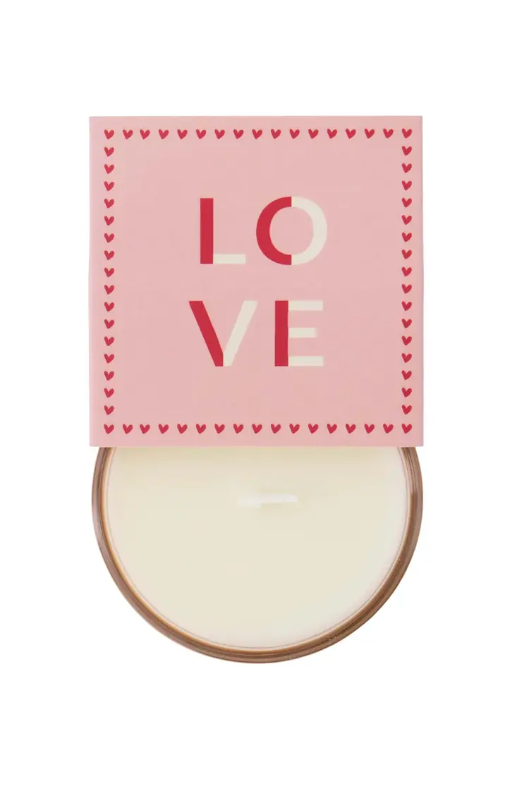 Zusss Zusss | Geurkaars in wikkel love roze goud