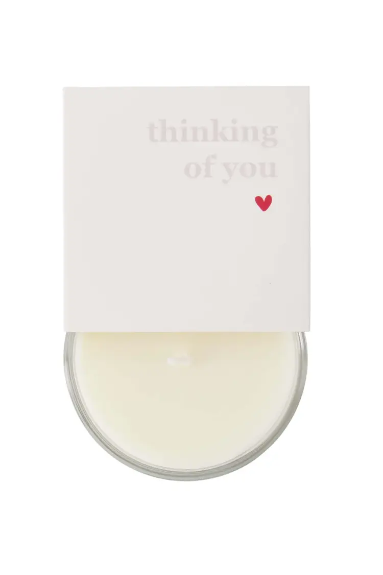Zusss Zusss | Geurkaars in wikkel thinking of you wit goud