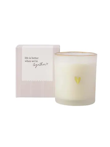 Zusss Zusss | Geurkaars glas in doosje life is better