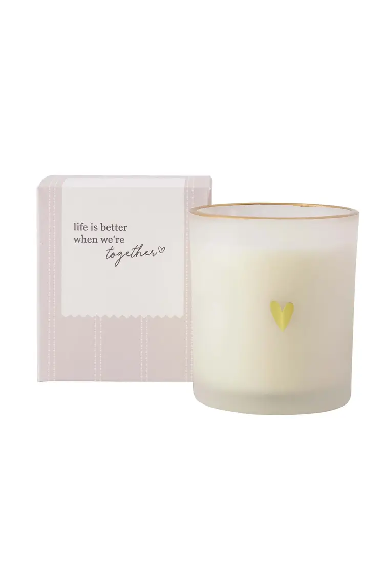 Zusss Zusss | Geurkaars glas in doosje life is better