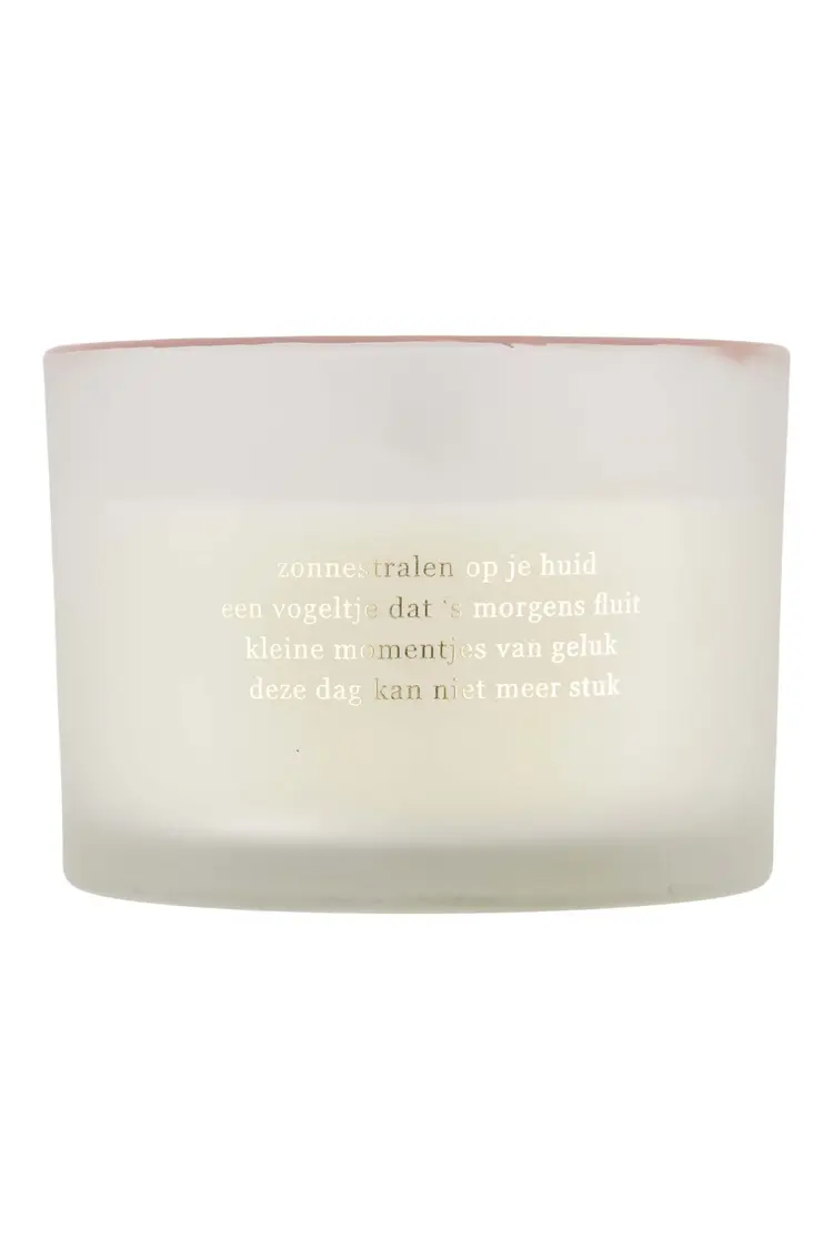 Zusss Zusss | Geurkaars glas parelmoer zonnestralen