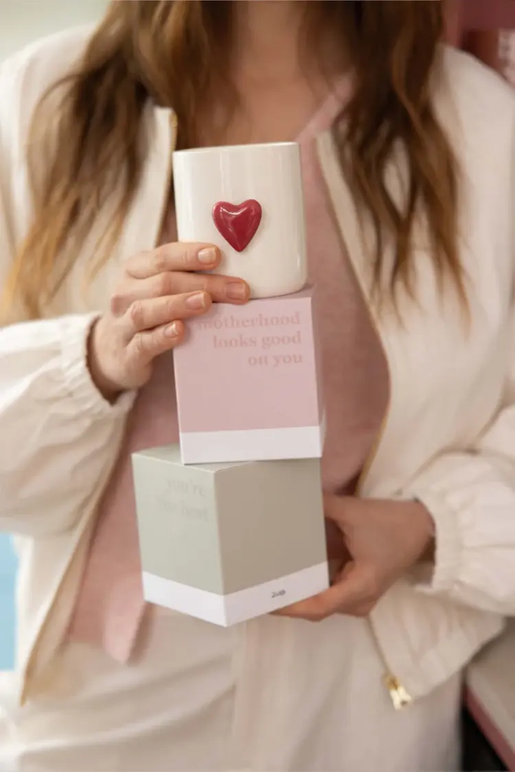 Zusss Zusss | Geurkaars keramiek hart in doosje motherhood