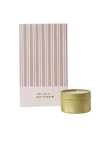 Zusss Zusss | Geurkaars tin in zakje met jou is alles leuker