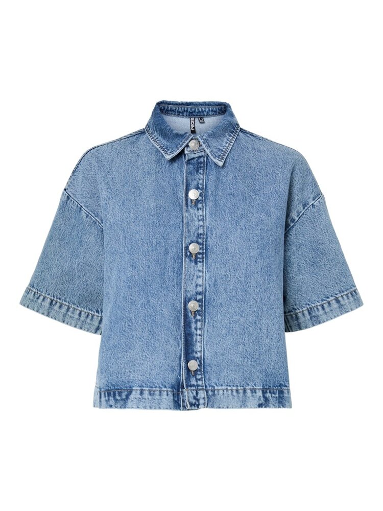 Pieces Pieces | Denim top Sky medium blue NOOS