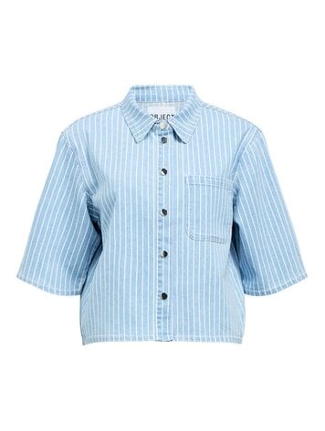 Object Object | Denim top Sanni light blue
