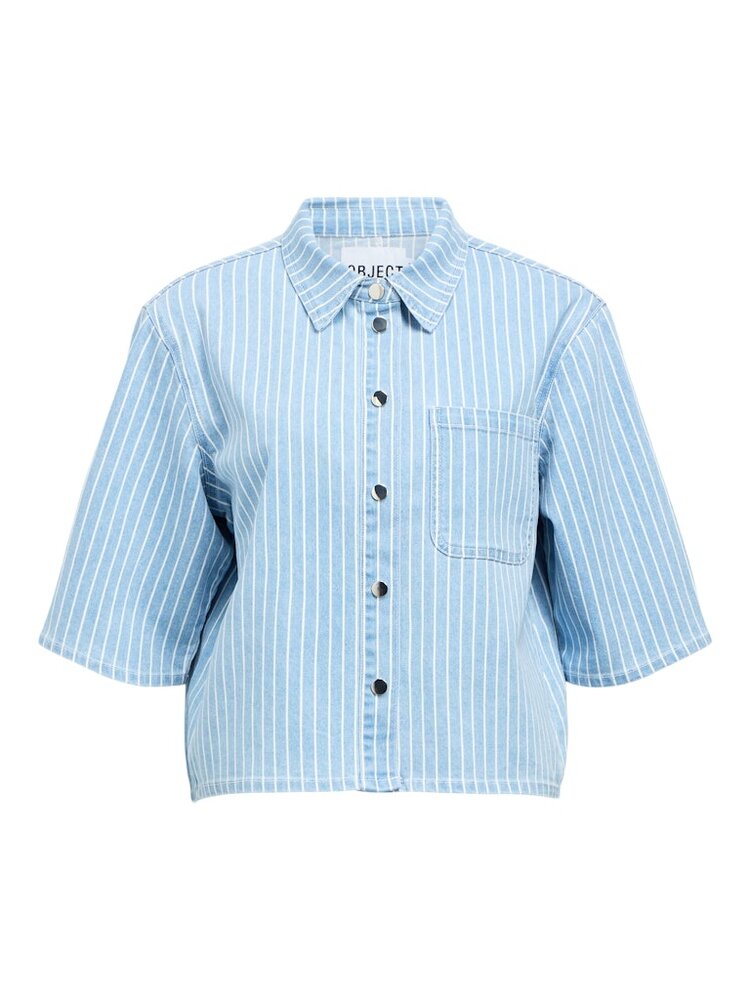 Object Object | Denim top Sanni light blue