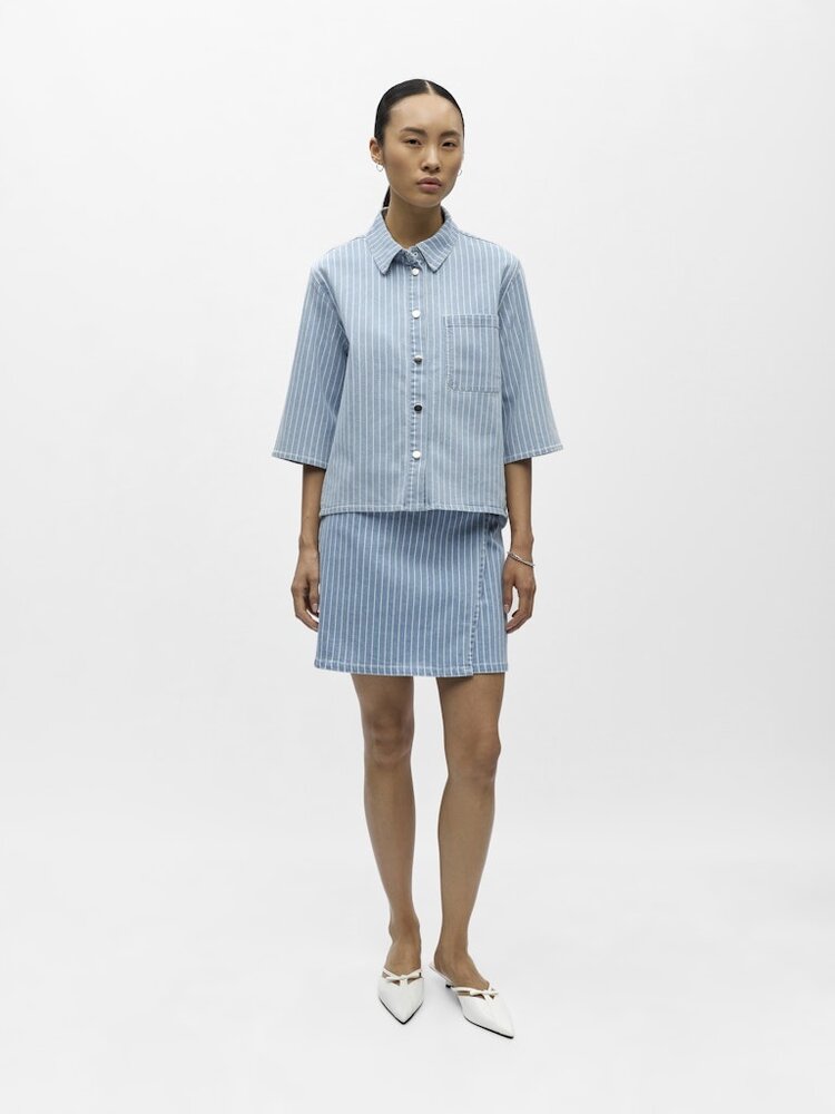 Object Object | Denim top Sanni light blue