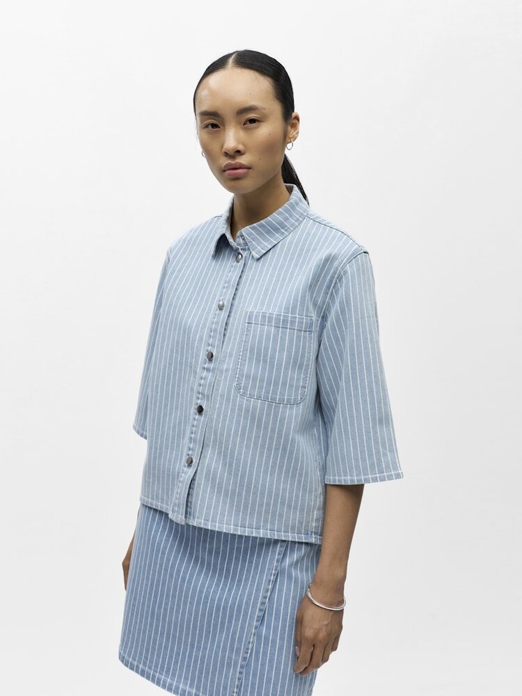 Object Object | Denim top Sanni light blue
