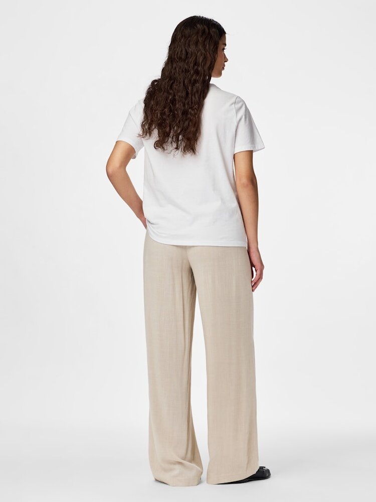 Pieces Pieces | Broek wide Vinsty silver lining