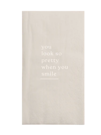 Zusss Zusss | Servetten rechthoek smile zand