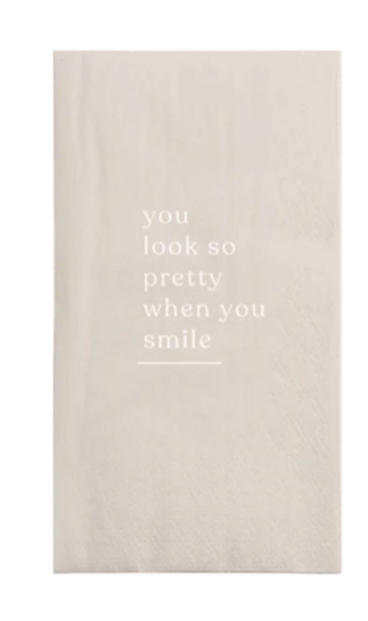 Zusss Zusss | Servetten rechthoek smile zand