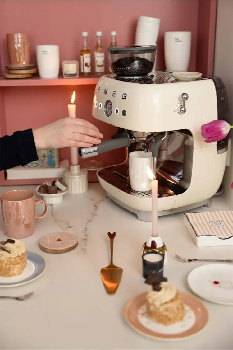 Zusss Zusss | Set van 4 onderzetters parelmoer hartje