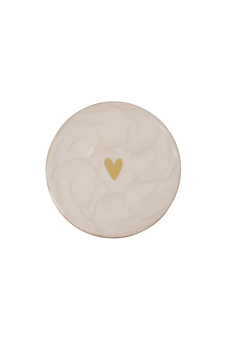 Zusss Zusss | Set van 4 onderzetters parelmoer hartje