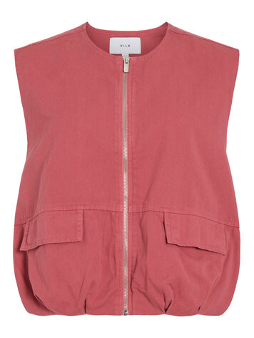 Vila Vila | Mouwloos vest Deny holly berry