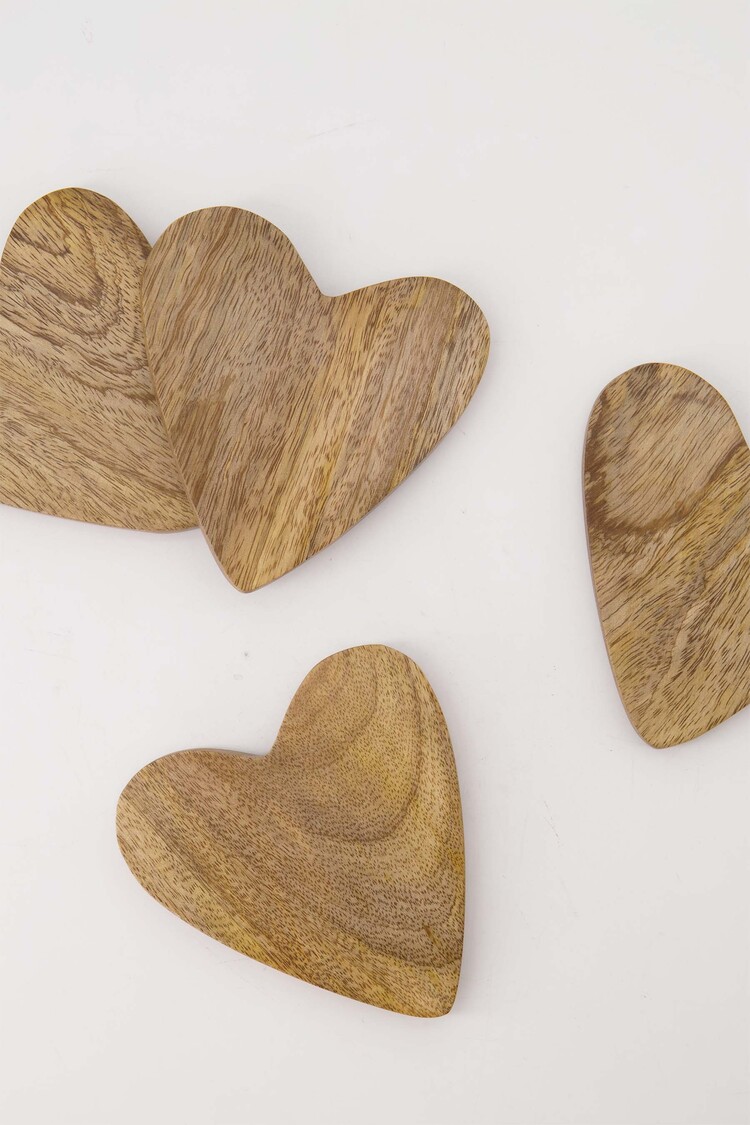 Zusss Zusss | Set van 4 onderzetters hart