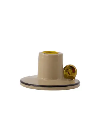 Zusss Zusss | Kandelaar keramiek hartje zand goud