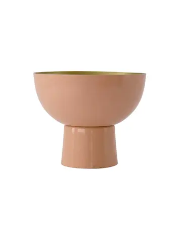 Zusss Zusss | Schaal op voet metaal roze goud