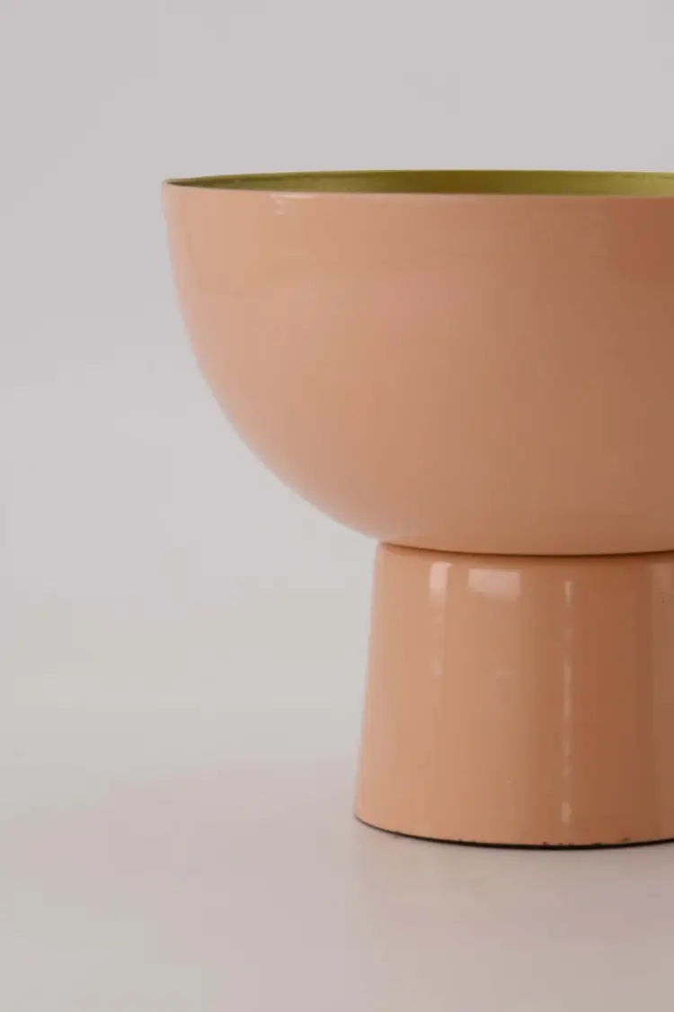 Zusss Zusss | Schaal op voet metaal roze goud